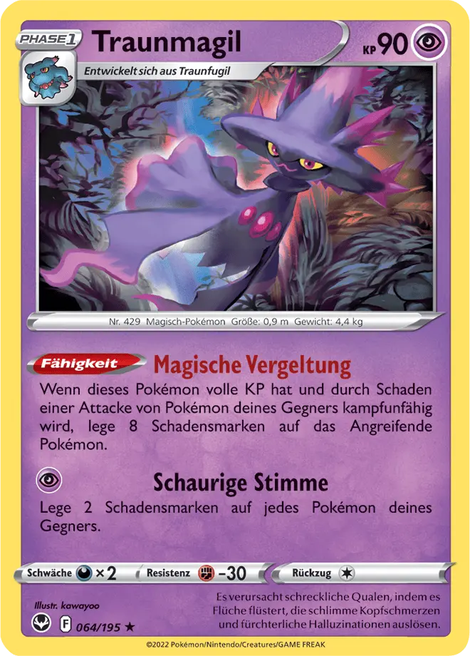 Traunmagil 064/195 - Pokémon Silberne Sturmwinde Karte (DEU)