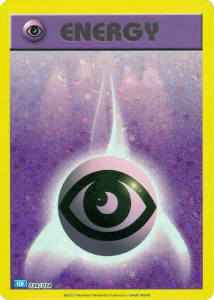 Psychic Energy 034/034 - Pokémon TCG: Classic Blastoise & Suicune ex Deck Karte (ENG)