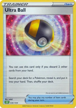 Ultra Ball 030/034 - Pokémon TCG: Classic Venusaur & Lugia ex Deck Karte (ENG)