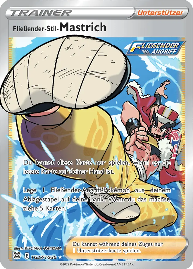 Fließender-Stil-Mastrich TG27/TG30 - Pokémon Strahlende Sterne Karte (DEU)