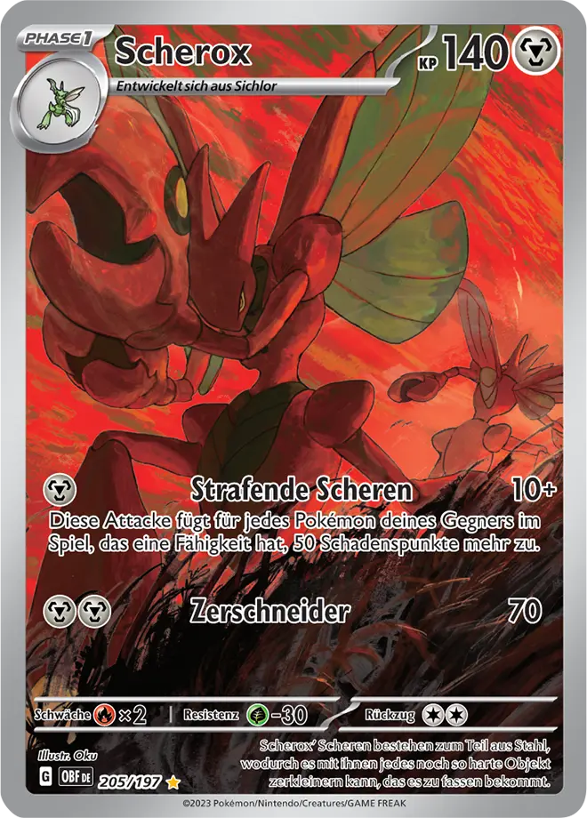 Scherox 205/197 - Pokémon Obsidianflammen (DEU)