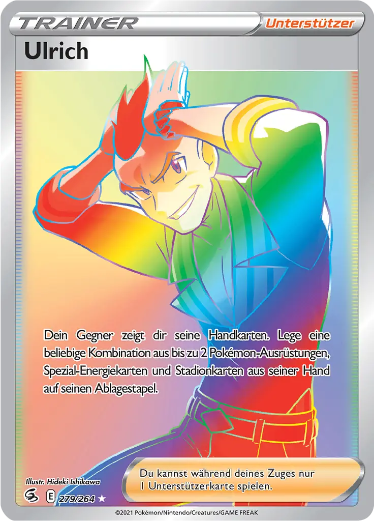Ulrich 279/264 - Pokémon Fusionsangriff Karte (DEU)