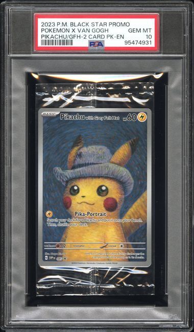 Pokémon PIKACHU X VAN GOGH Sealed - 10 GEM MT Graded (ENG) 
