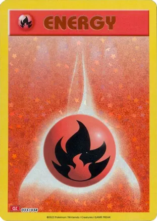 Fire Energy 033/034 - Pokémon TCG: Classic Charizard & Ho-Oh ex Deck Karte (ENG)