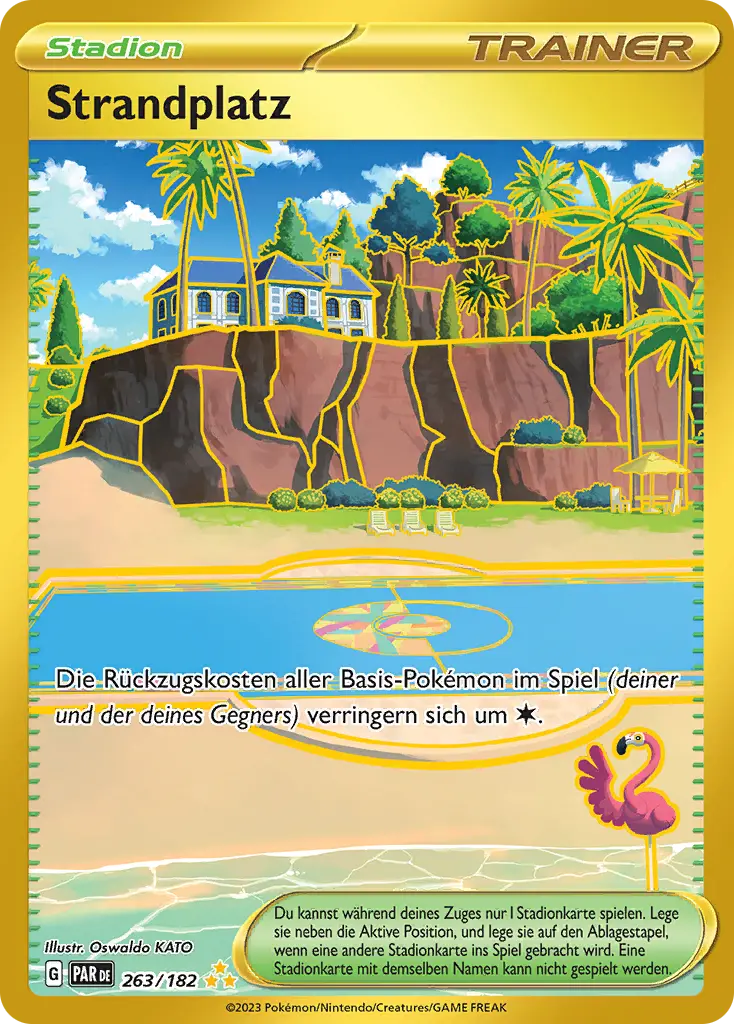 Strandplatz 263/182 - Pokémon Paradoxrift Karte (DEU)