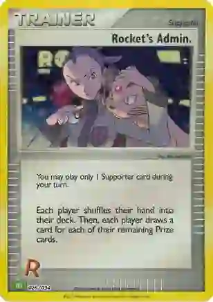 Rocket's Admin. 026/034 - Pokémon TCG: Classic Venusaur & Lugia ex Deck Karte (ENG)