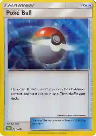 Poké Ball 021/034 - Pokémon TCG: Classic Venusaur & Lugia ex Deck Karte (ENG)