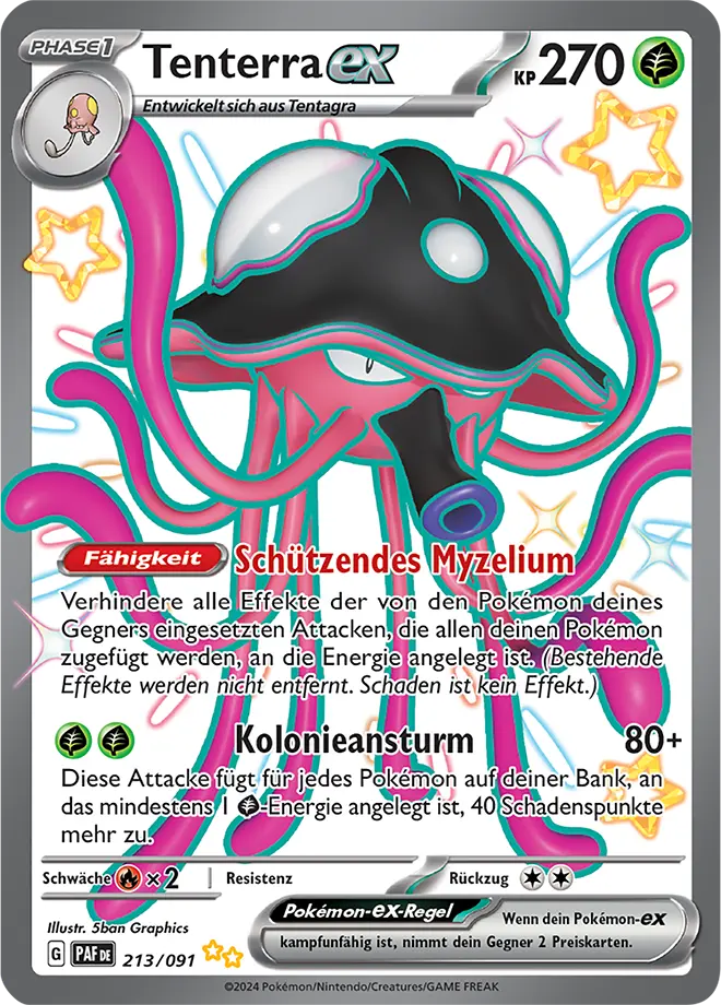 Tenterra -ex 213/091 - Pokémon Paldeas Schicksale (DEU)