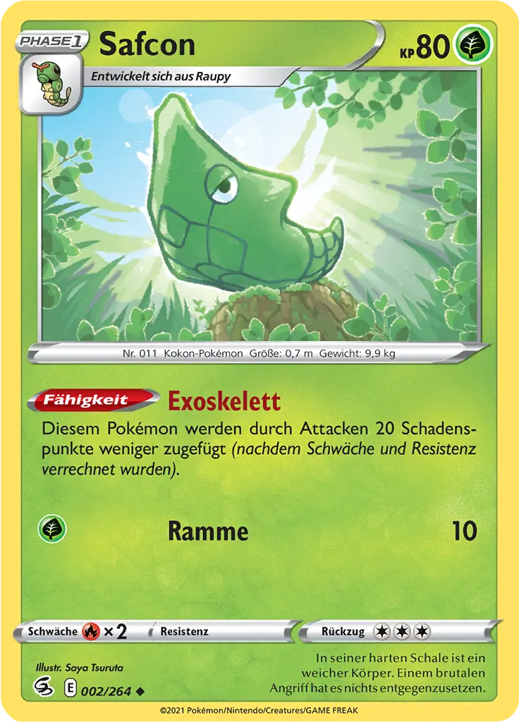 Safcon 002/264 - Pokémon Fusionsangriff Karte (DEU)
