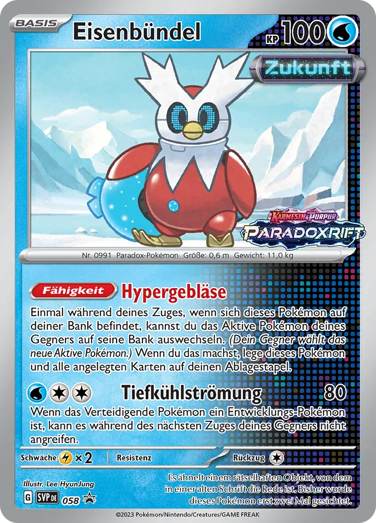 Eisenbündel (SVP - 058) - Pokémon Karmesin & Purpur Promo Karte (DEU)
