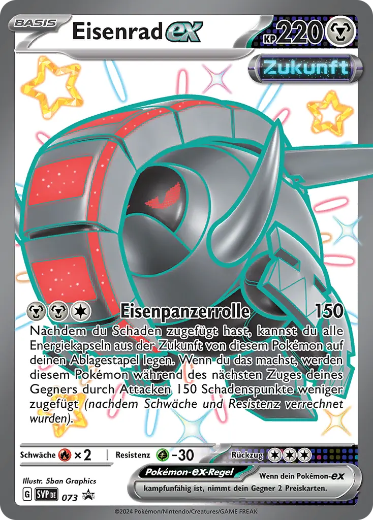 Eisenrad ex (SVP - 073) - Pokémon Karmesin & Purpur Promo Karte (DEU)