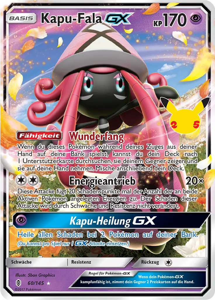 Kapu-Fala GX 60/145 - Pokémon Celebrations Karte (DEU)
