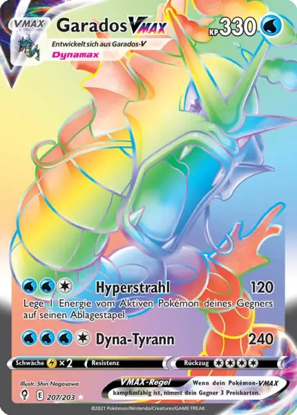 Garados VMAX 207/203 - Pokémon Drachenwandel Karte (DEU)