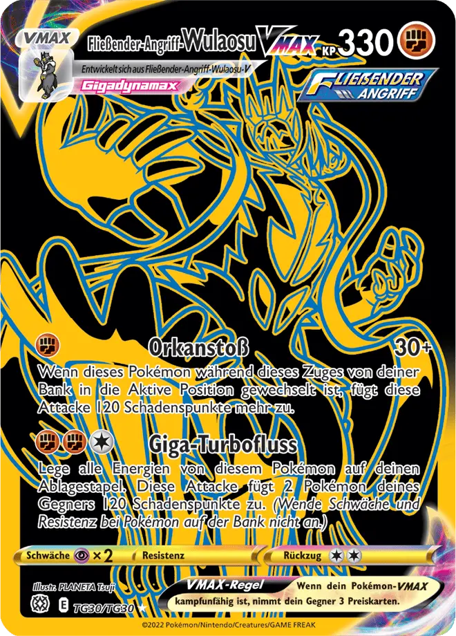 Fließender-Angriff-Wulaosu VMAX TG30/TG30 - Pokémon Strahlende Sterne Karte (DEU)