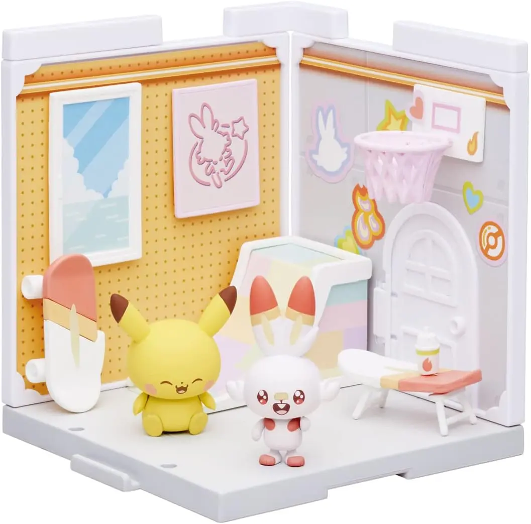 Pokémon Scorbunny & Pikachu - Pokepeace House Lounge Takara Tomy