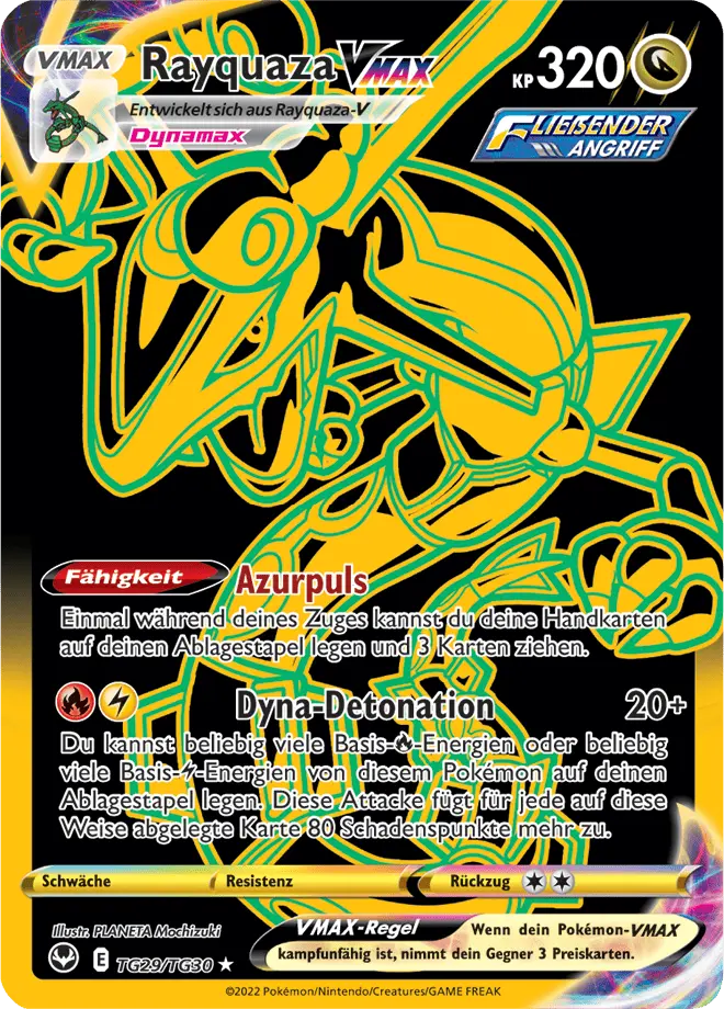 Rayquaza VMAX TG29/TG30 - Pokémon Silberne Sturmwinde Karte (DEU)