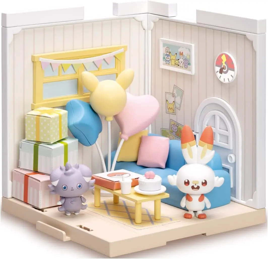 Pokémon Scorbunny & Espurr - Pokepeace House Lounge Takara Tomy