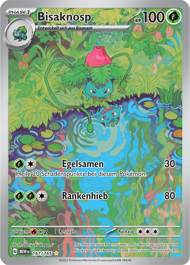 Bisaknosp 167/165 - Pokémon 151 (DEU)