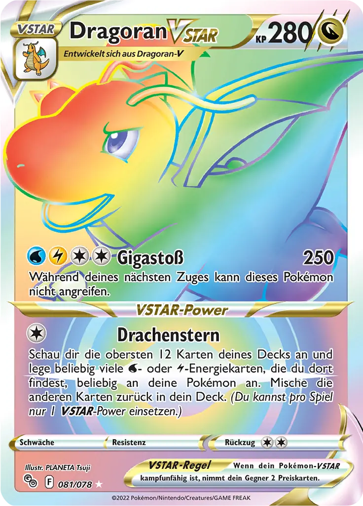 Dragoran -VSTAR 081/078 - Pokémon GO Karte (DEU)