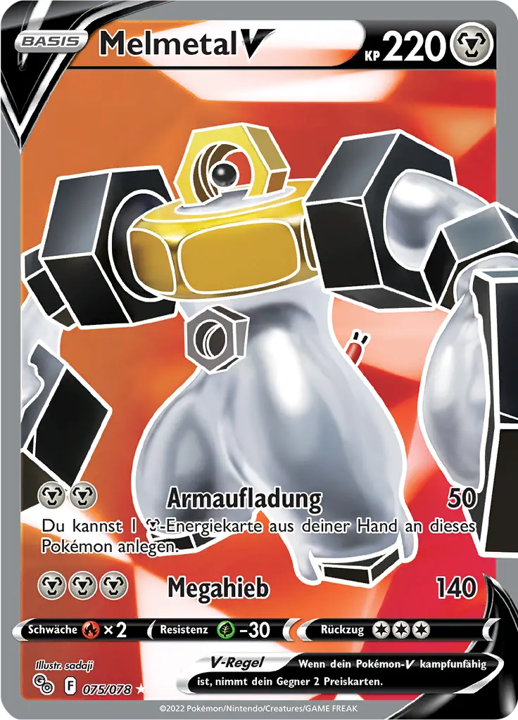 Melmetal -V 075/078 - Pokémon GO Karte (DEU)
