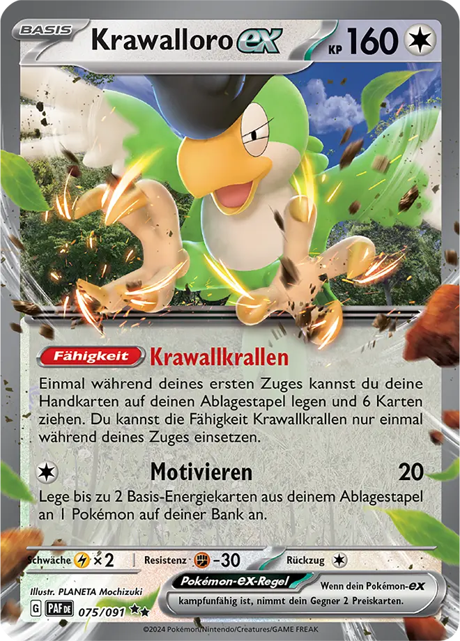 Krawalloro -ex 075/091 - Pokémon Paldeas Schicksale (DEU)