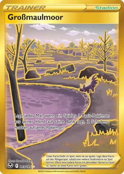 Großmaulmoor 213/195 - Pokémon Silberne Sturmwinde Karte (DEU)