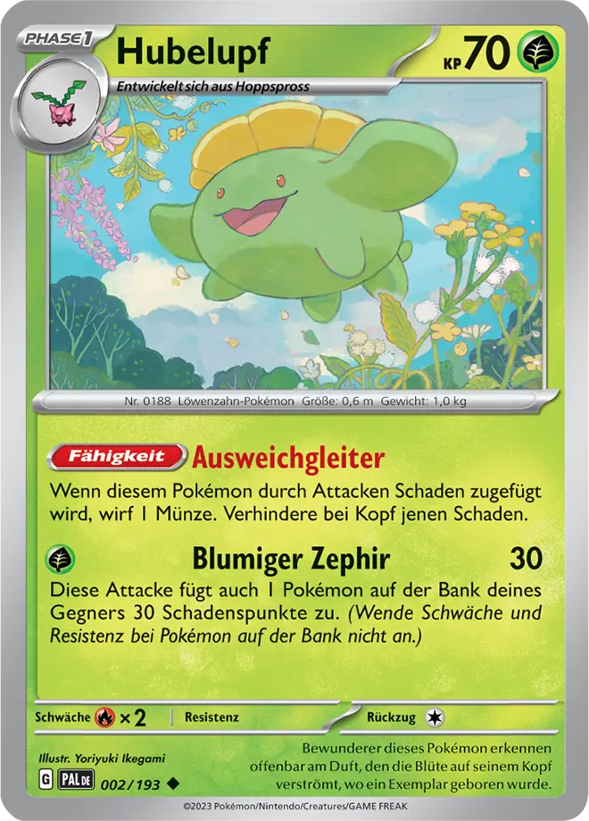 Hubelupf 002/193 - Pokémon Entwicklungen in Paldea Karte (DEU)