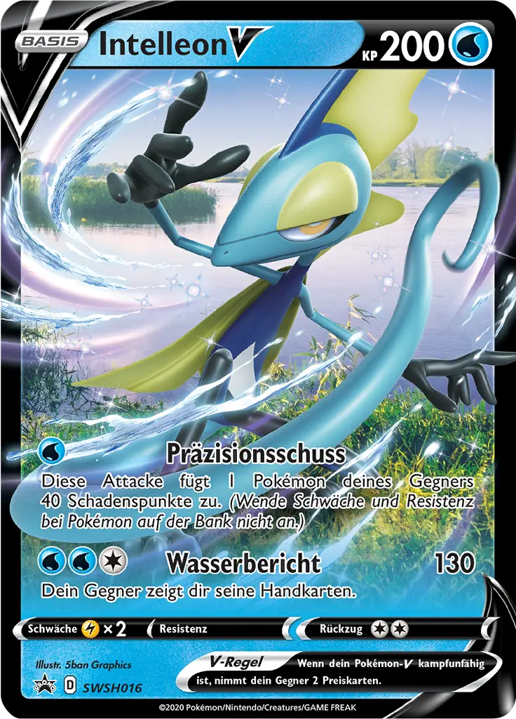 Intelleon V SWSH016 - Pokémon Schwert & Schild Promo Karte (DEU)