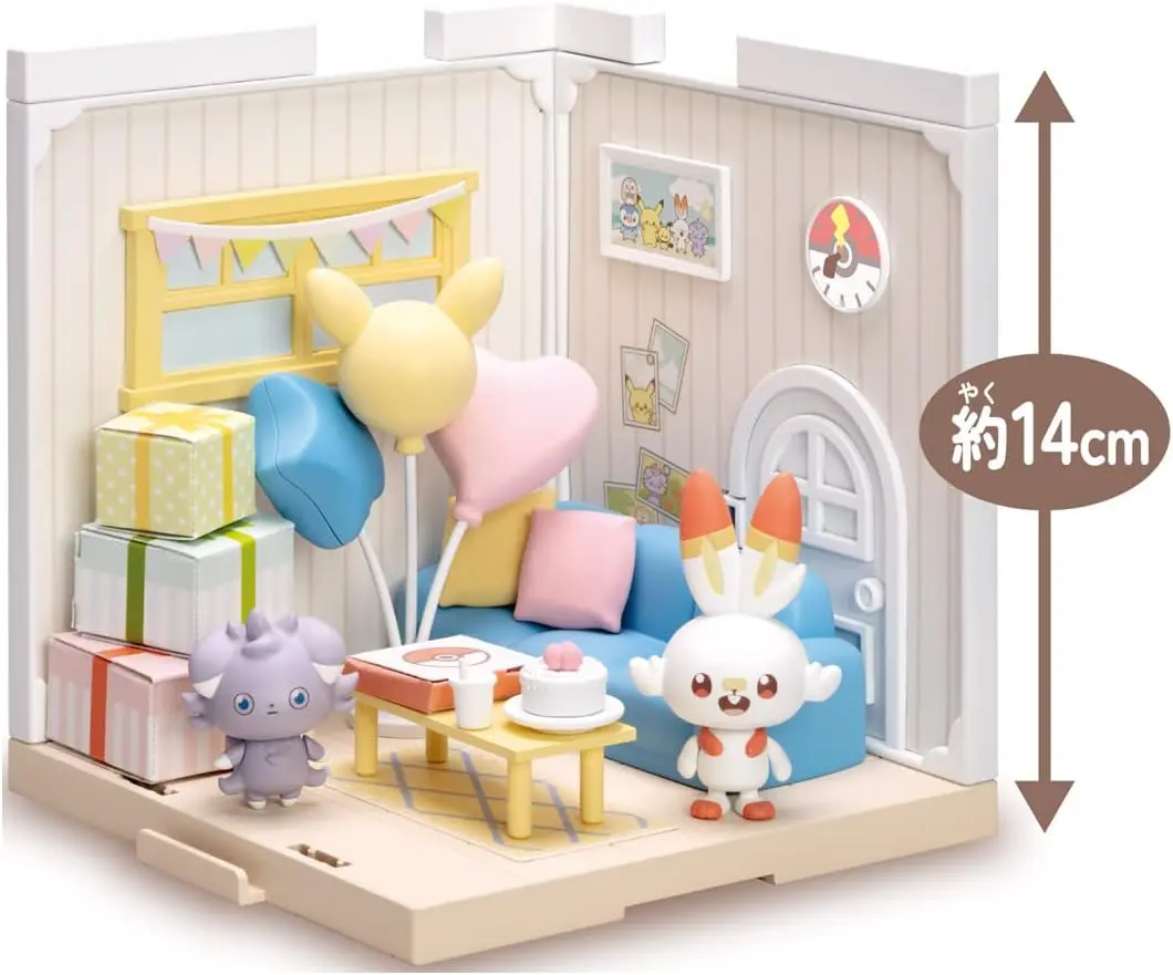 Pokémon Scorbunny & Espurr - Pokepeace House Lounge Takara Tomy