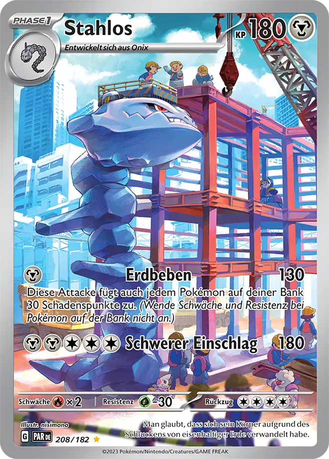 Stahlos 208/182 - Pokémon Paradoxrift Karte (DEU)
