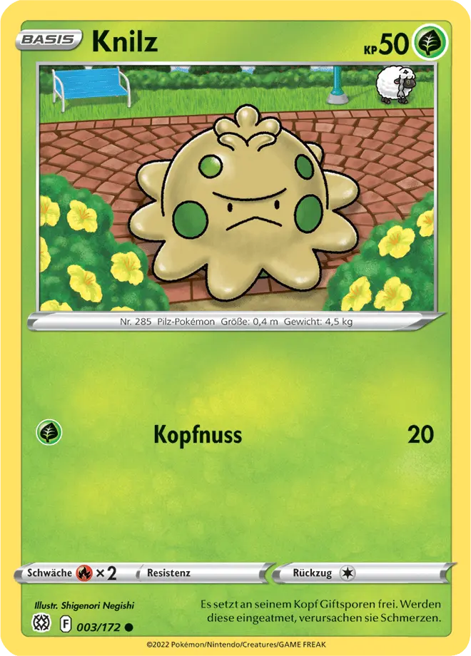 Knilz 003/172 - Pokémon Strahlende Sterne Karte (DEU)