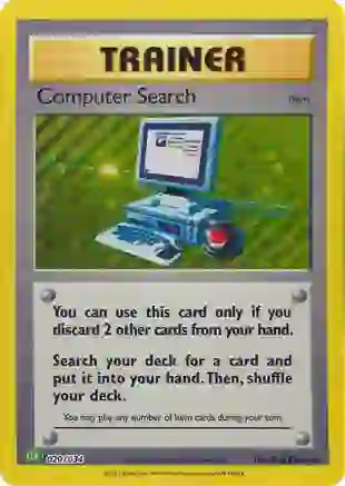 Computer Search 020/034 - Pokémon TCG: Classic Venusaur & Lugia ex Deck Karte (ENG)