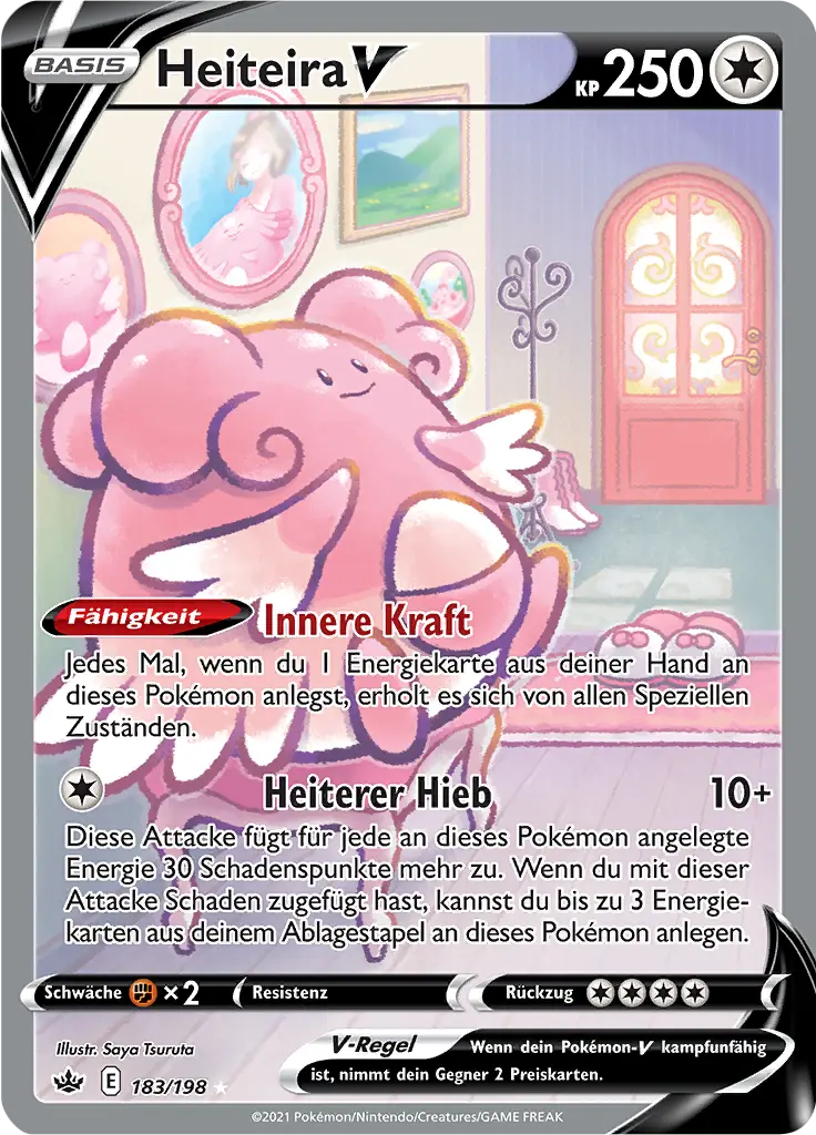 Heiteira -V 183/198 - Pokémon Schaurige Herrschaft Karte (DEU)