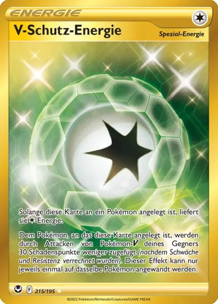 V-Schutz-Energie 215/195 - Pokémon Silberne Sturmwinde Karte (DEU)