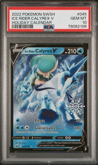 Pokémon SWORD & SHIELD CHILLING REIGN - ICE RIDER CALYREX V - 045 (ENG) 