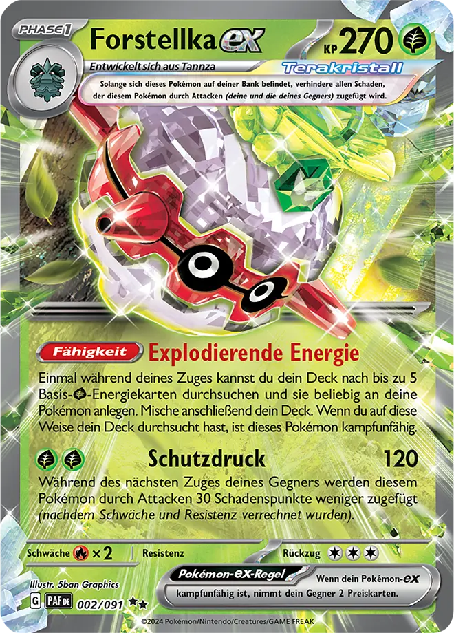 Forstellka -ex 002/091 - Pokémon Paldeas Schicksale (DEU)