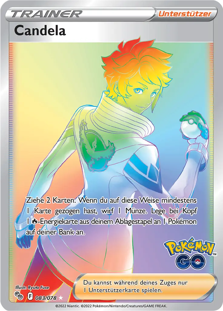 Candela 083/078 - Pokémon GO Karte (DEU)