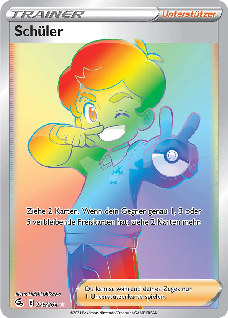 Schüler 276/264 - Pokémon Fusionsangriff Karte (DEU)