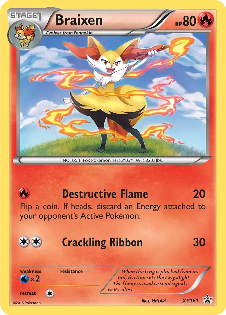 Braixen XY161 - Pokémon XY Promo Karte (ENG)