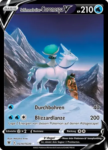 Schimmelreiter-Coronospa V TG14/TG30 - Pokémon Astralglanz Karte (DEU)