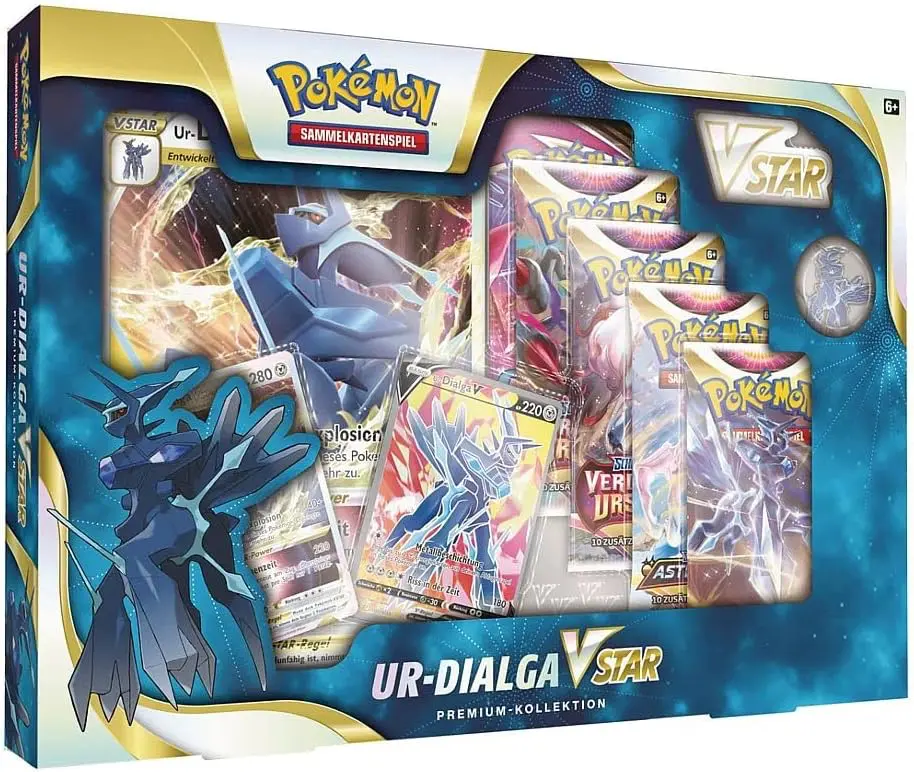 Pokémon-Sammelkartenspiel: Ur-Dialga VStar Premium Kollektion (DEU)