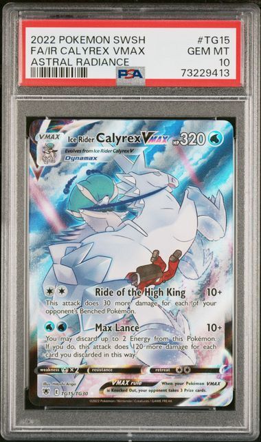 Pokémon SWORD & SHIELD ASTRAL RADIANCE - FA/IR CALYREX VMAX - TG15 (ENG)
