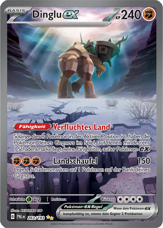 Dinglu -ex 263/193 - Pokémon Entwicklungen in Paldea Karte (DEU)
